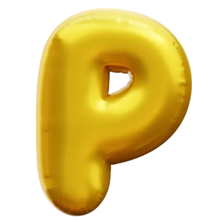 Alphabet P  3D Icon