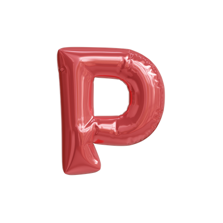 Alphabet P  3D Icon