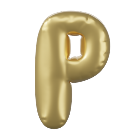 Alphabet P  3D Icon