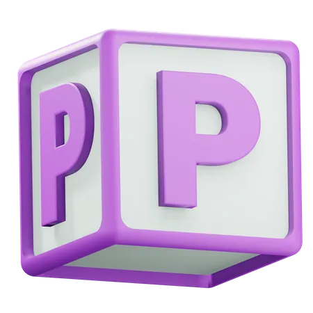 Alphabet P  3D Icon