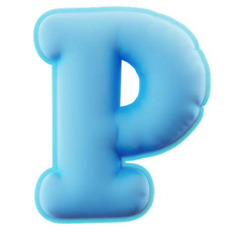 Alphabet P  3D Icon