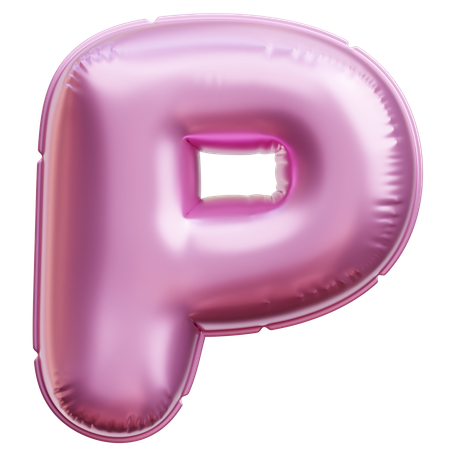 Alphabet P  3D Icon