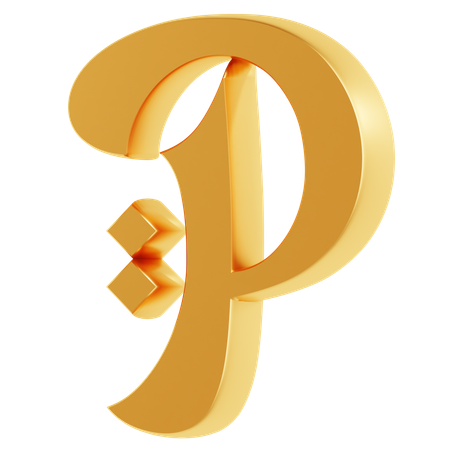 Alphabet p  3D Icon