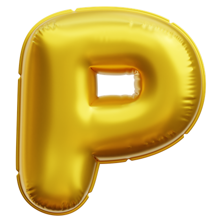 Alphabet P  3D Icon