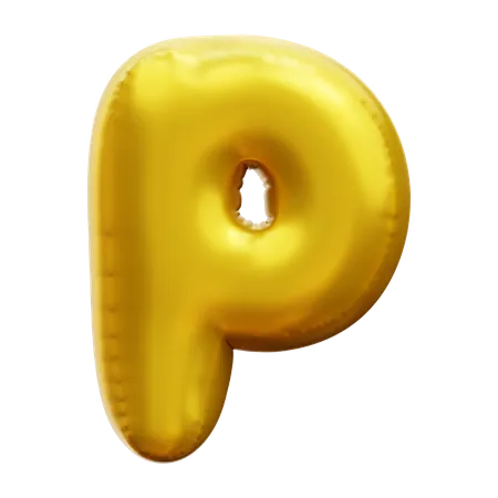 Alphabet P  3D Icon
