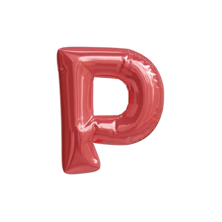Alphabet P  3D Icon