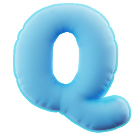 Alphabet q  3D Icon