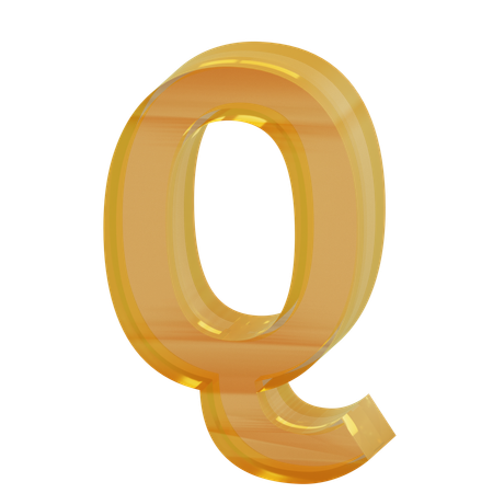 Alphabet Q  3D Icon