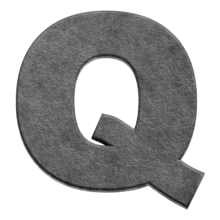 Alphabet Q  3D Icon