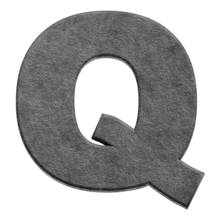 Alphabet Q  3D Icon