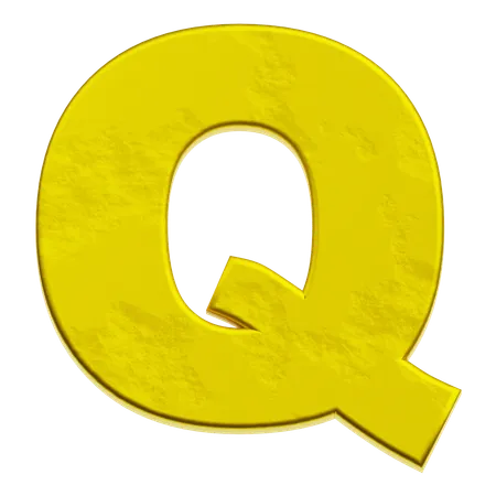 Alphabet Q  3D Icon