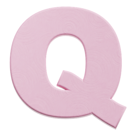 Alphabet Q  3D Icon