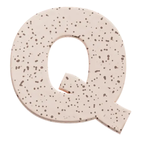 Alphabet Q  3D Icon