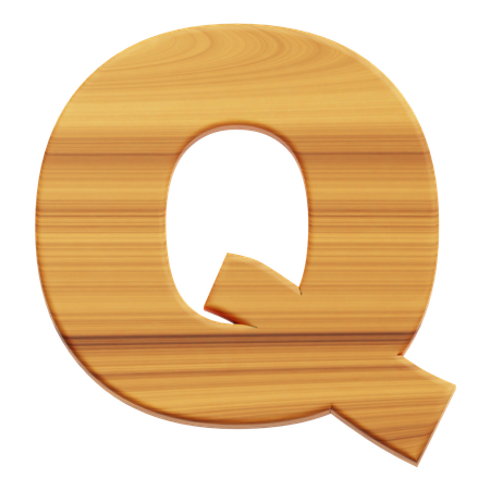 Alphabet Q  3D Icon