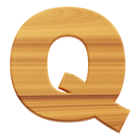 Alphabet Q  3D Icon