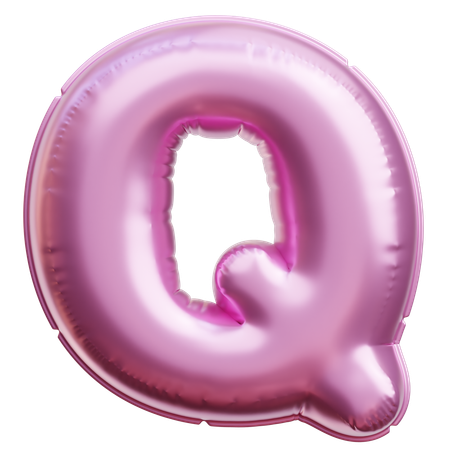 Alphabet Q  3D Icon