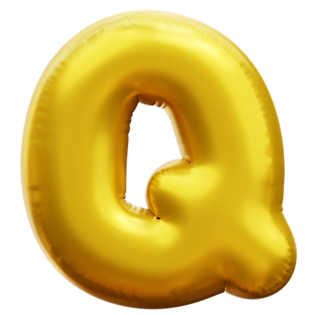 Alphabet Q  3D Icon