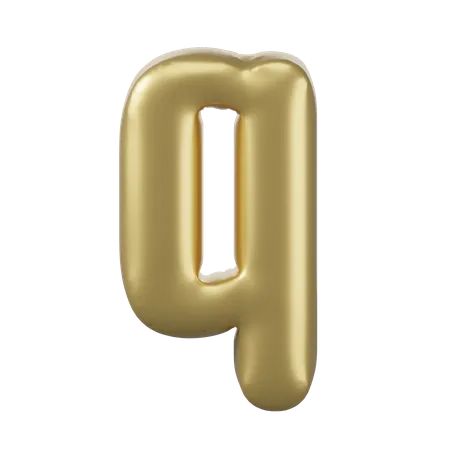 Alphabet Q  3D Icon