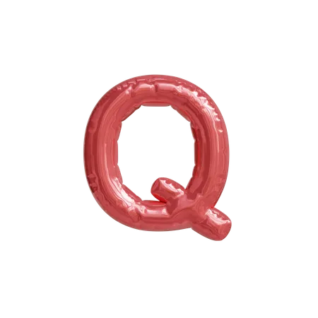 Alphabet Q  3D Icon