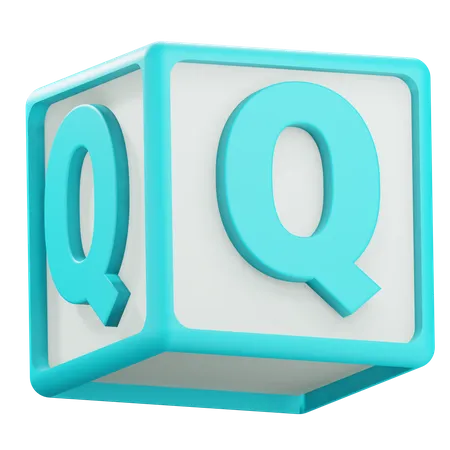 Alphabet Q  3D Icon