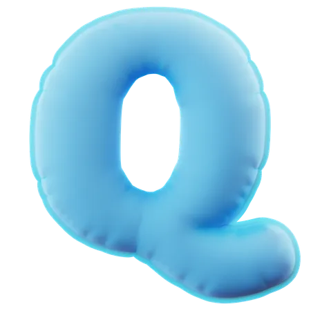 Alphabet Q  3D Icon