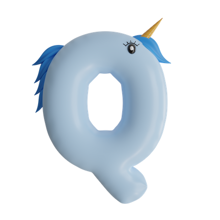 Alphabet Q  3D Icon