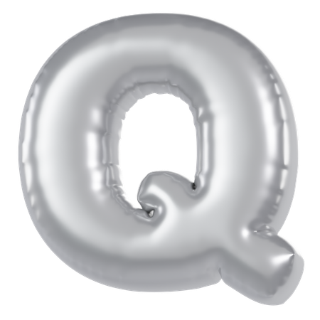 Ballon alphabet q  3D Icon