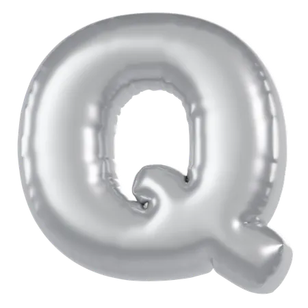 Ballon alphabet q  3D Icon