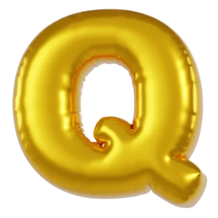 Ballon alphabet q  3D Icon