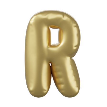 Alphabet R  3D Icon