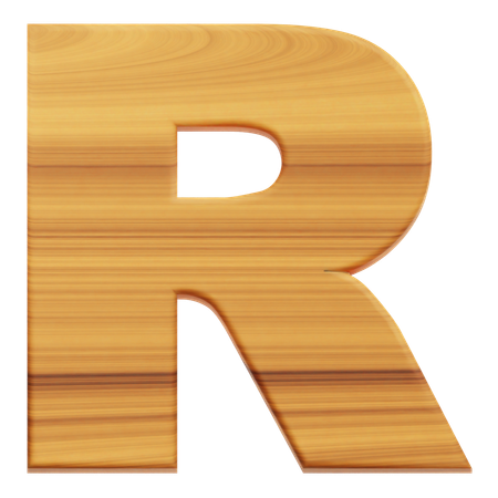 알파벳 r  3D Icon