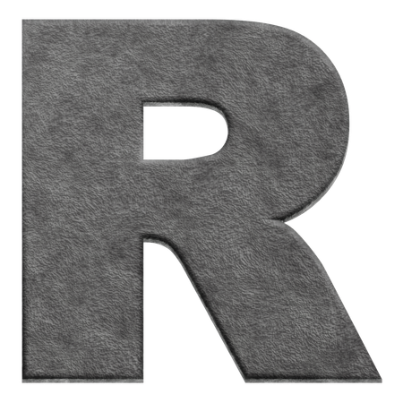 알파벳 r  3D Icon