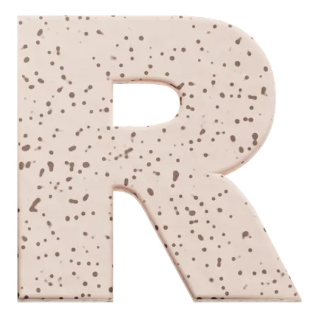 알파벳 r  3D Icon