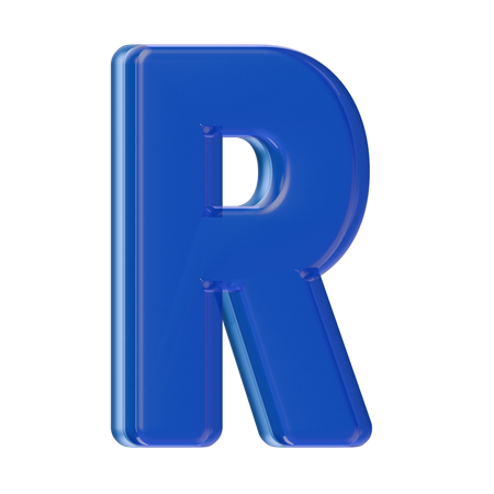 Alphabet R  3D Icon