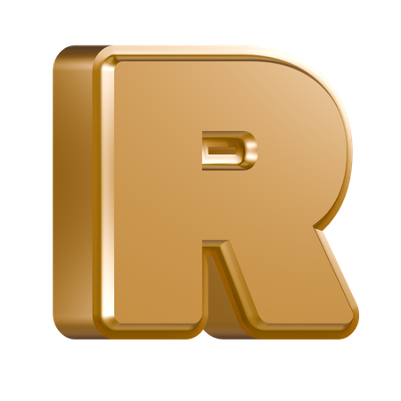 アルファベットr  3D Icon
