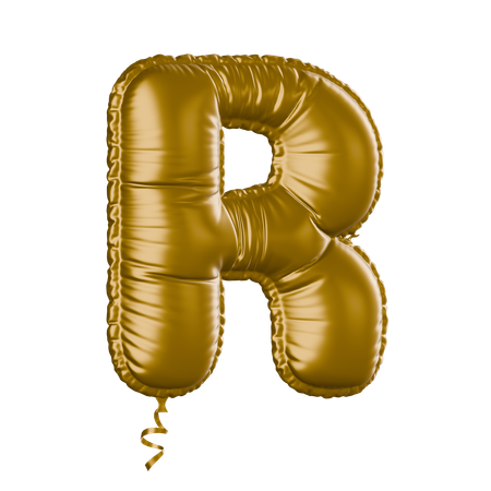 Alphabet R  3D Icon