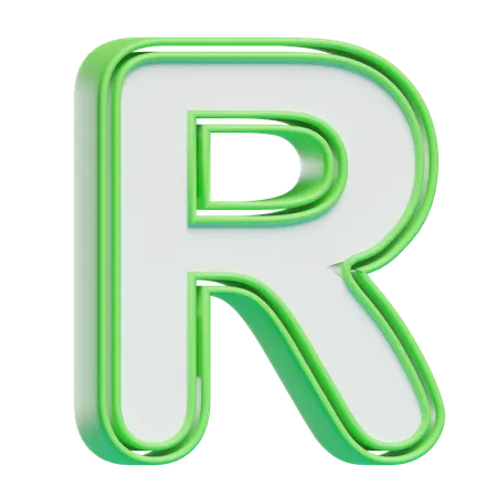 アルファベットr  3D Icon