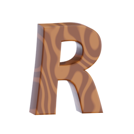 Alphabet R  3D Icon