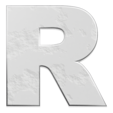 Alphabet R  3D Icon