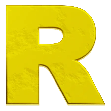 Alphabet R  3D Icon