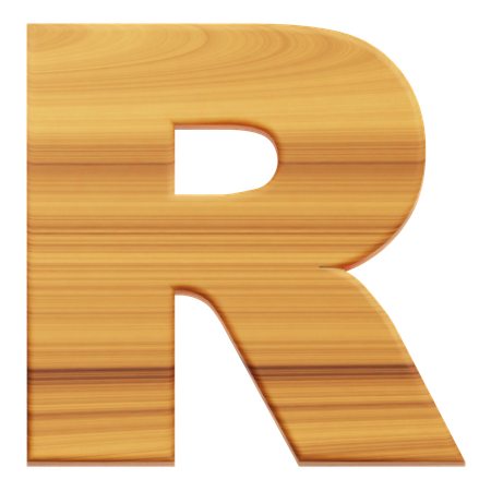 Alphabet R  3D Icon