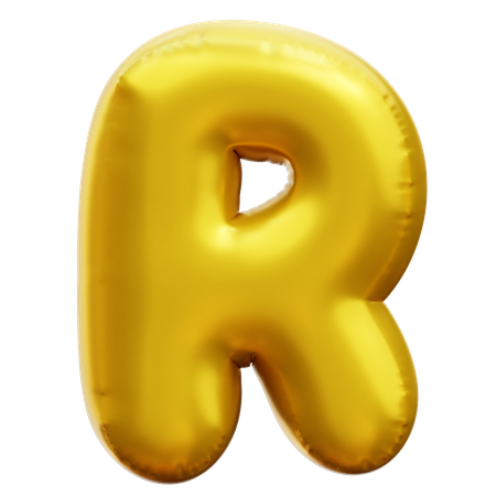 Alphabet R  3D Icon