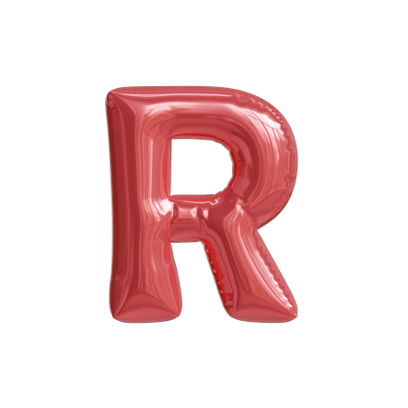 Alphabet R  3D Icon