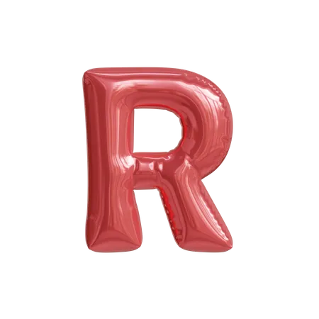 Alphabet R  3D Icon