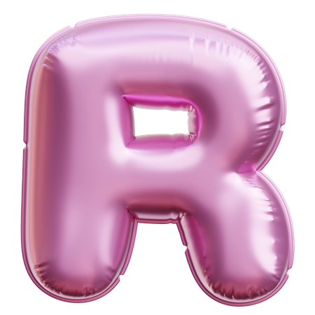 Alphabet R  3D Icon