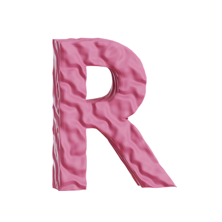 Alphabet R  3D Icon