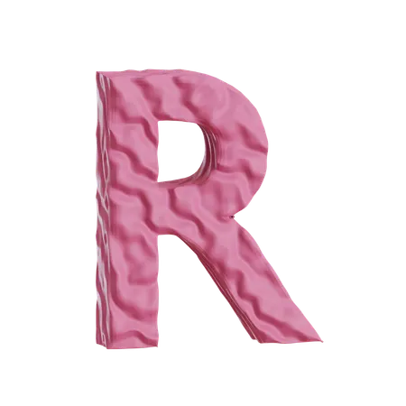 Alphabet R  3D Icon