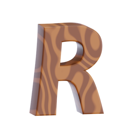 Alphabet R  3D Icon