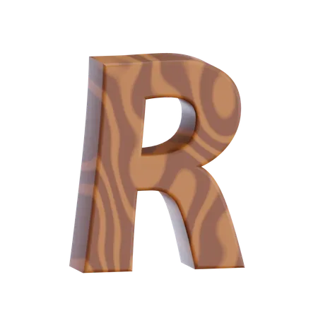 Alphabet R  3D Icon