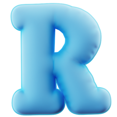 Alphabet R  3D Icon